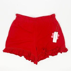Paper Flower Tweens Girls Size XL Red Ruffle Shorts